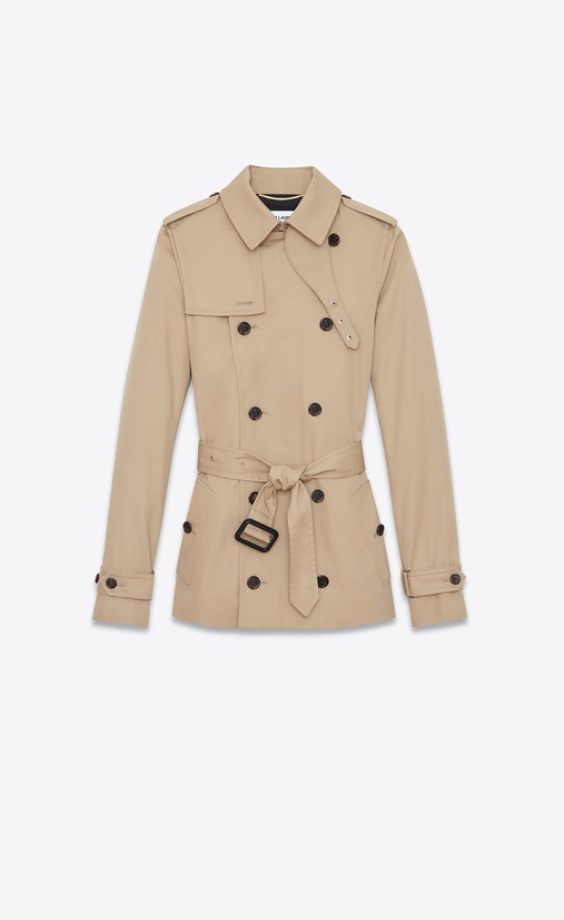 trench coat in gabardine